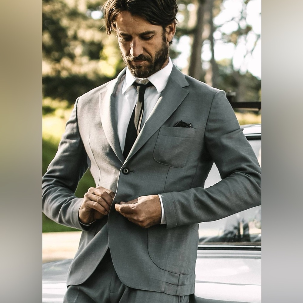 The Telegraph Jacket in Charcoal Slub from Taylor Stitch Size L BNWT